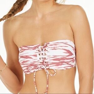 NEW Hula Honey Rib-Lace Bandeau Bikini Top
